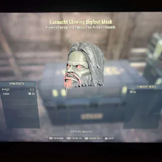 Glowing Bigfoot Mask