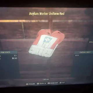 Asylum Unform Red + Red Hat