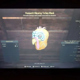 Glowing Turkey Mask