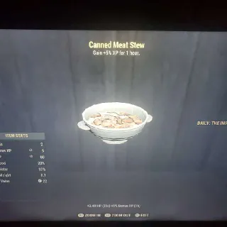 100 Canned Meat Stew
