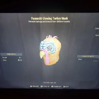 Glowing Turkey Mask