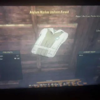 Asylum Worker Uniform Forest