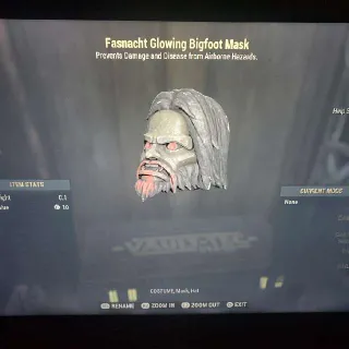 Glowing Bigfoot Mask