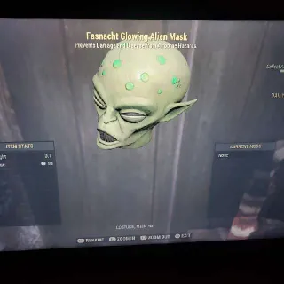 Glowing Alien Mask