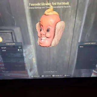 Glowing Red Hot Mask