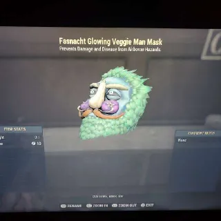 Glowing Veggie Man Mask