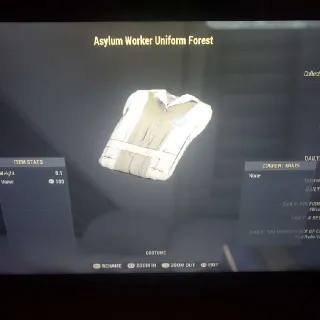 Asylum Worker Uniform Forest