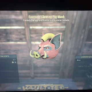 Glowing Pig Mask
