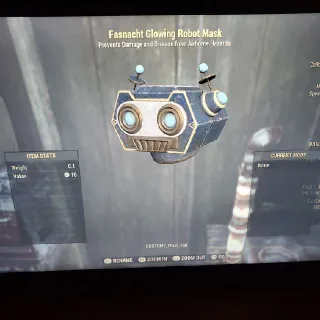 Glowing Robot Mask