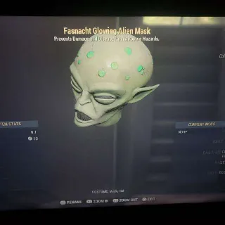 Glowing Alien Mask
