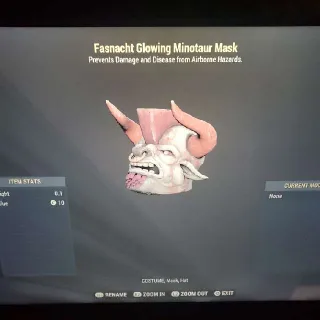 Glowing Minotaur Mask