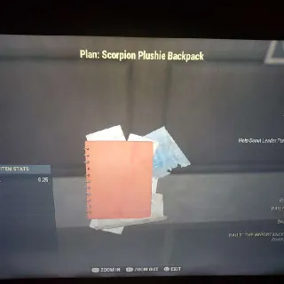 Scorpion Plushie Backpac