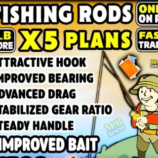 FISHING RODS X5 Plans