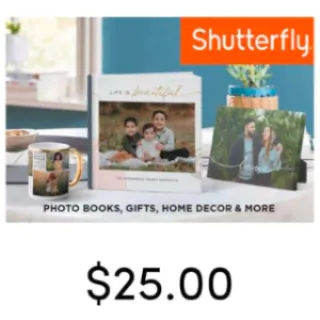$25.00 Shutterfly USA Gift Card 25USD 🇺🇸 25$ USD