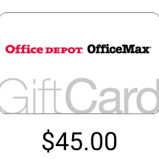$45.00 Office Depot OfficeMax USA Gift Card 45USD 🇺🇸 45$ USD