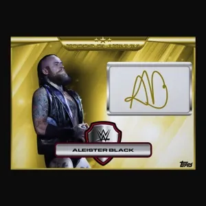 Topps WWE Slam Platinum Gold Auto Aleister Black 75cc