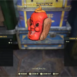 Glowing Red Hot Mask