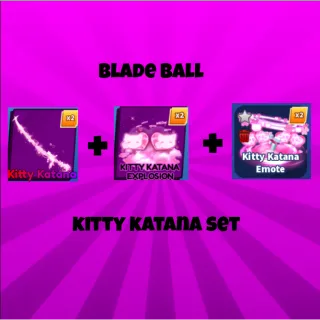 BLADE BALL- KITTY KATANA SET (READ DES)