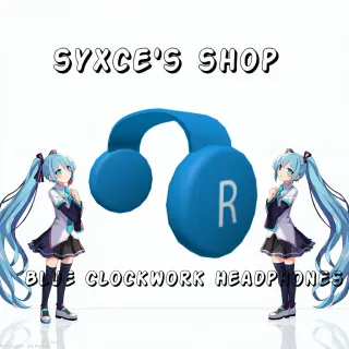 ROBLOX LIMITED- BLUE CLOCK WORK HEADPHONES