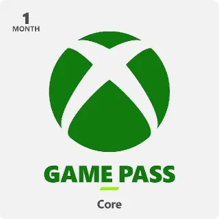 Xbox Game Pass Core 1 Month Subscription Digital Code