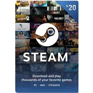 $20.00 STEAM GIFT CARD 🇺🇸 Auto Delivery