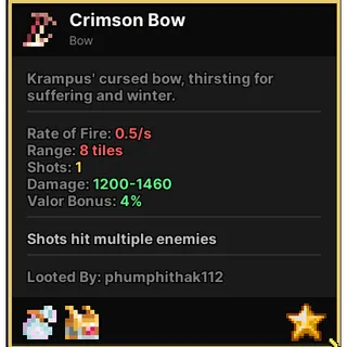 Pixel Quest Crimson Bow