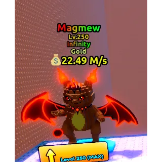Magmew (Gold)  Level 250 - Escape Tsunami For Brainrots!