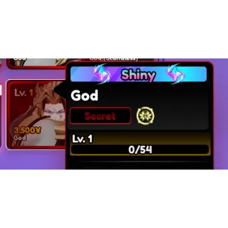 anime vanguards - shiny god (dio) / with evo items