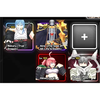 Rimuru (True Dragon) + Kaneki (Post Dragon) + Ainz (The Goal of All Life Is Death)  -  Anime Guardians