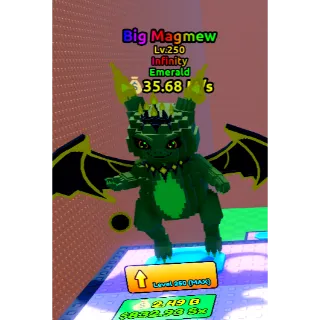 Big Magmew (Emerald)  Level 250 (Infinity)  - Escape Tsunami For Brainrots!