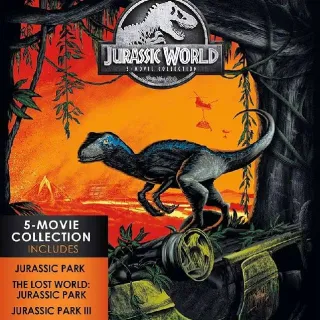 Jurassic Park 5 Movie Collection HD MA Code