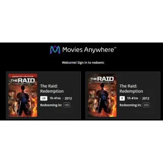 The Raid: Redemption + Unrated HD Movies anywhere