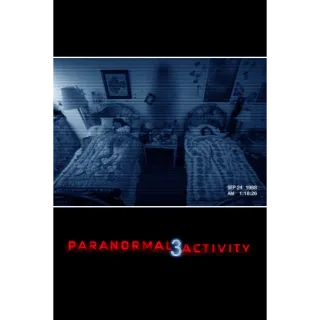 Paranormal Activity 3 HD Vudu or Itunes