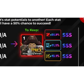 Roger (Pirate King) Stat Full SSS