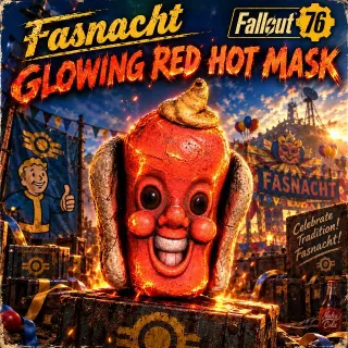 Glowing Red Hot Mask
