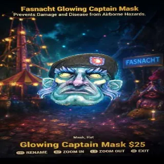 Glowing Captain Mask