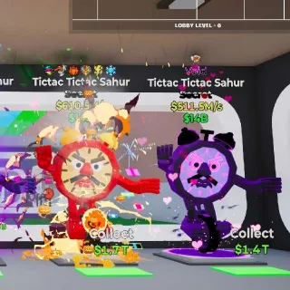 5 Rare Tictac Tictac Sahur Brainrots Bundle