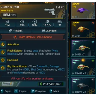 LV.70 Modded Pistol | Queen's Rest