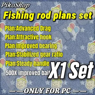 Fishing rod plan set