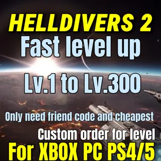 HELLDIVERS 2 lv.1 to lv.300