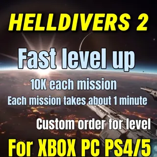 HELLDIVERS 2 level up 