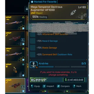 Modded Mega Tempered Dextrous Augmenter AF1000 |PC/PS/XBOX