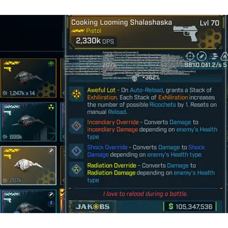 LV.70 Modded Pistol | Cooking Looming Shalashaska