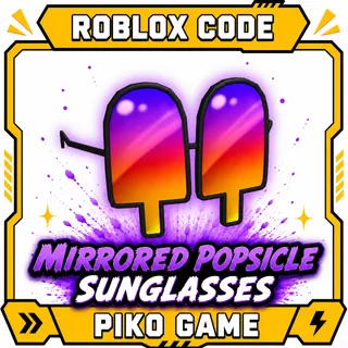 Roblox code | Mirrored Popsicle Sunglasses | all platform 
