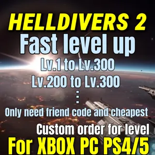 HELLDIVERS 2 level up 