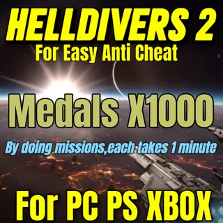 HELLDIVERS 2 1000 Medals