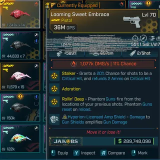 LV.70 Modded Pistol | Looming Sweet Embrace