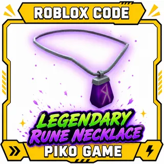 Roblox code | legendary rune necklace  | crossplatform 