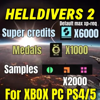 HELLDIVERS 2 6000 super credits