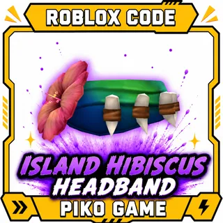 Roblox code | Island Hibiscus Headband | all platform 